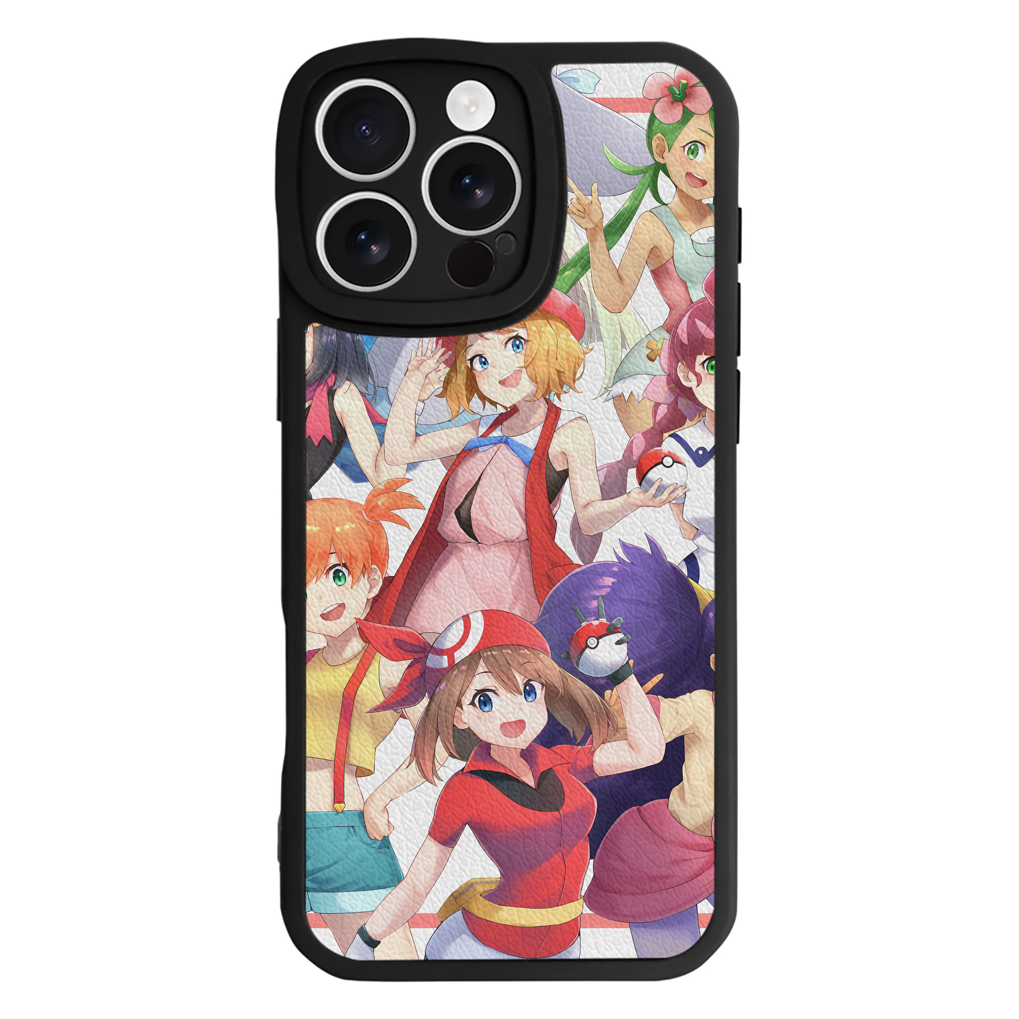 （画像用） ポケットモンスター Pokémon 【iPhone 16シリーズ対応】シリコンスマホケース（レザー調） 材質：シリコン